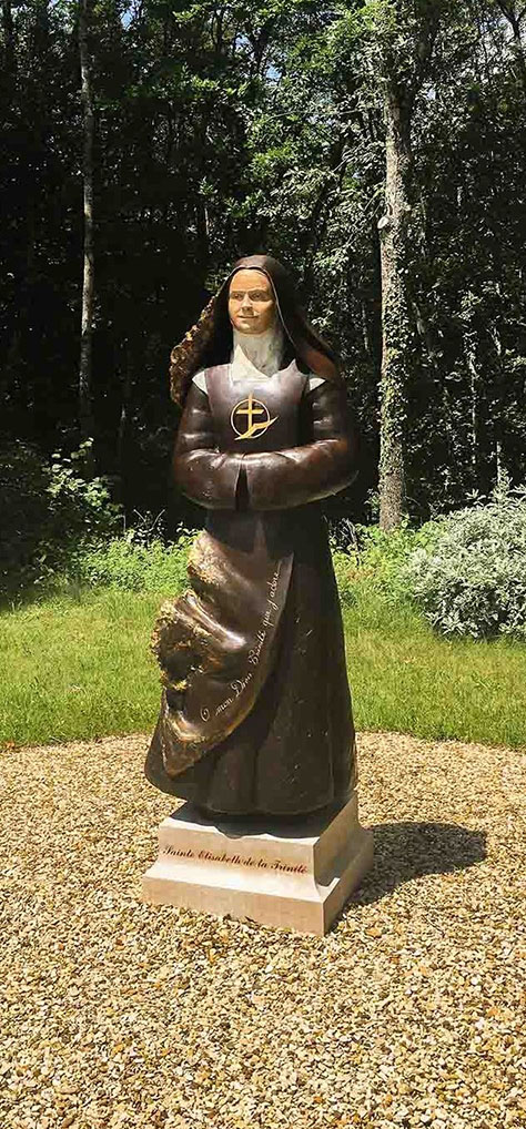 fleur nabert Élisabeth de la Trinité statue canonisation carmel de flavignerot